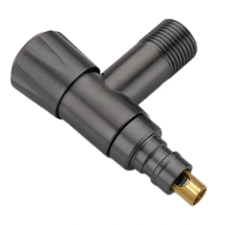 Черен диамантен бутон с щракащ спирателен клапан