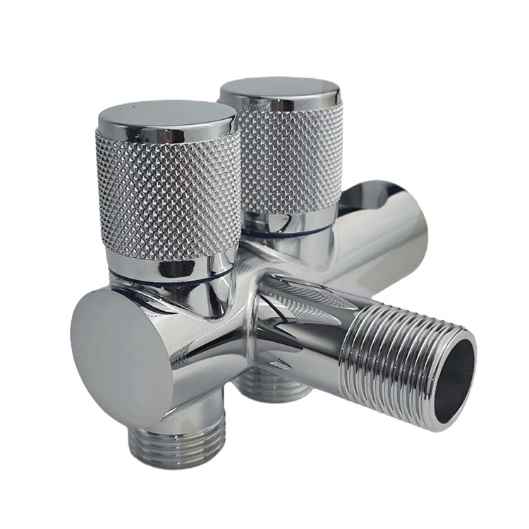 Стенен двоен ъглов вентил